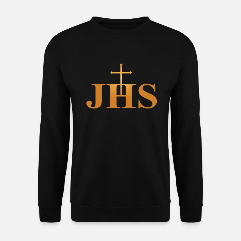 JHS Jesus Christus Gott Christentum Religion Kirche - Unisex Pullover - Schwarz