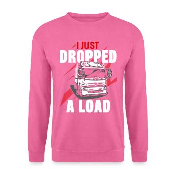 Trucker LKW Fahrer Fernfahrer Brummi Geschenk - Unisex Pullover - Pink - Vorne