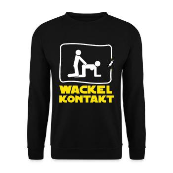 Elektriker Elektroniker Strom Elektrik Geschenk - Unisex Pullover - Schwarz - Vorne - Alina (178cm) & Michal (187cm)