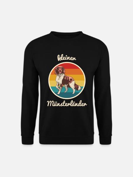 Kleiner Münsterländer Münsti Mundsterlander Hund - Unisex Pullover - Schwarz