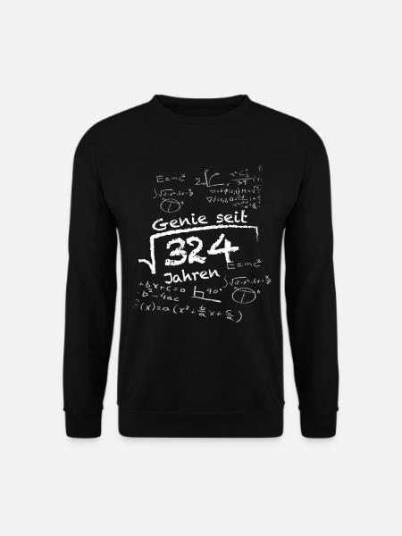 Lustiges Mathematik Geschenk zum 18. Geburtstag - Unisex Pullover - Schwarz