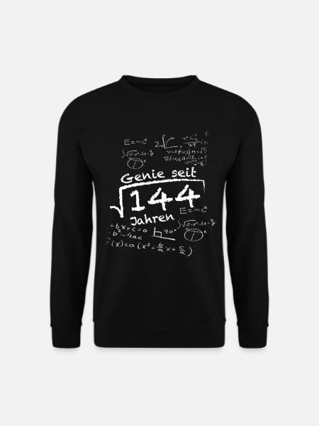 Lustiges Mathematik Geschenk zum 12. Geburtstag - Unisex Pullover - Schwarz