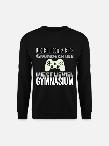 Grundschule ist vorbei Level Gymnasium - Unisex Pullover - Schwarz