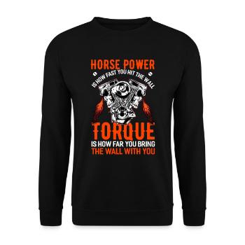 Auto mechanic mechanic car workshop gift - Unisex Sweatshirt - black - Front - Alina (178cm) & Michal (187cm)