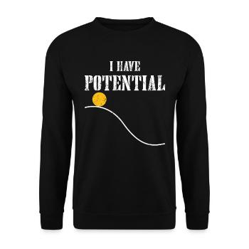 Physique physicien Science Chimie Cadeau - Sweat-shirt Unisexe - noir - Devant - Alina (178cm) & Michal (187cm)