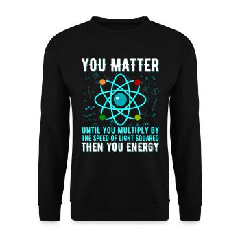 Physique physicien Science Chimie Cadeau - Sweat-shirt Unisexe - noir - Devant - Alina (178cm) & Michal (187cm)