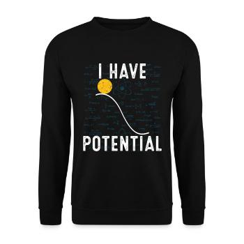 Physique physicien Science Chimie Cadeau - Sweat-shirt Unisexe - noir - Devant - Alina (178cm) & Michal (187cm)