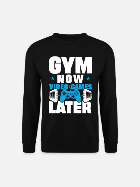 Fitness Bodybuilding Training Workout Gym Geschenk - Unisex Pullover - Schwarz