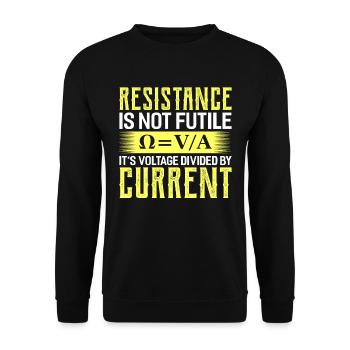 Physique physicien Science Chimie Cadeau - Sweat-shirt Unisexe - noir - Devant - Alina (178cm) & Michal (187cm)