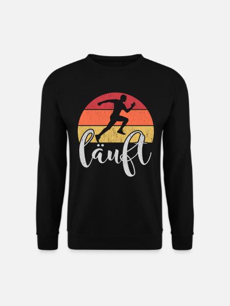 Laufen Joggen Jogging Marathon Jogger Geschenk - Unisex Pullover - Schwarz