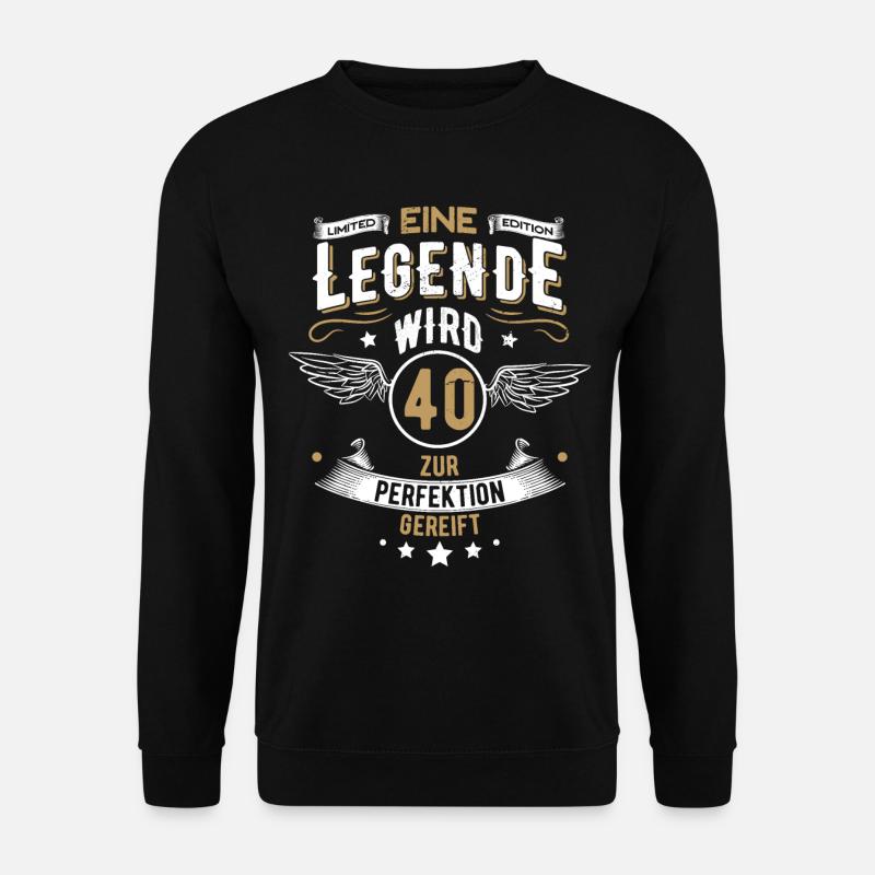 Eine Legende wird 40 Jahre alt - Unisex Pullover - Schwarz