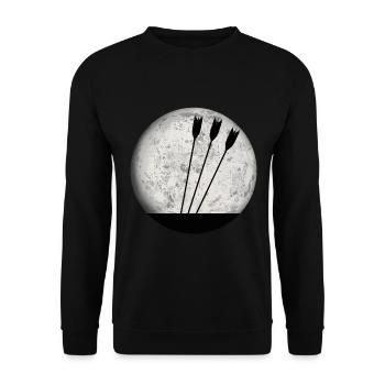 Tir à l'arc archer flèches de cadeau - Sweat-shirt Unisexe - noir - Devant - Alina (178cm) & Michal (187cm)