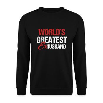 Former Husband Ex Wife Divorcee Divorce Party - Unisex Sweatshirt - black - Front - Alina (178cm) & Michal (187cm)
