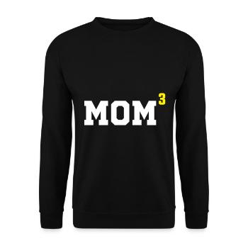 Mutter von drei Kindern MütterGeschenk - Unisex Pullover - Schwarz - Vorne - Alina (178cm) & Michal (187cm)