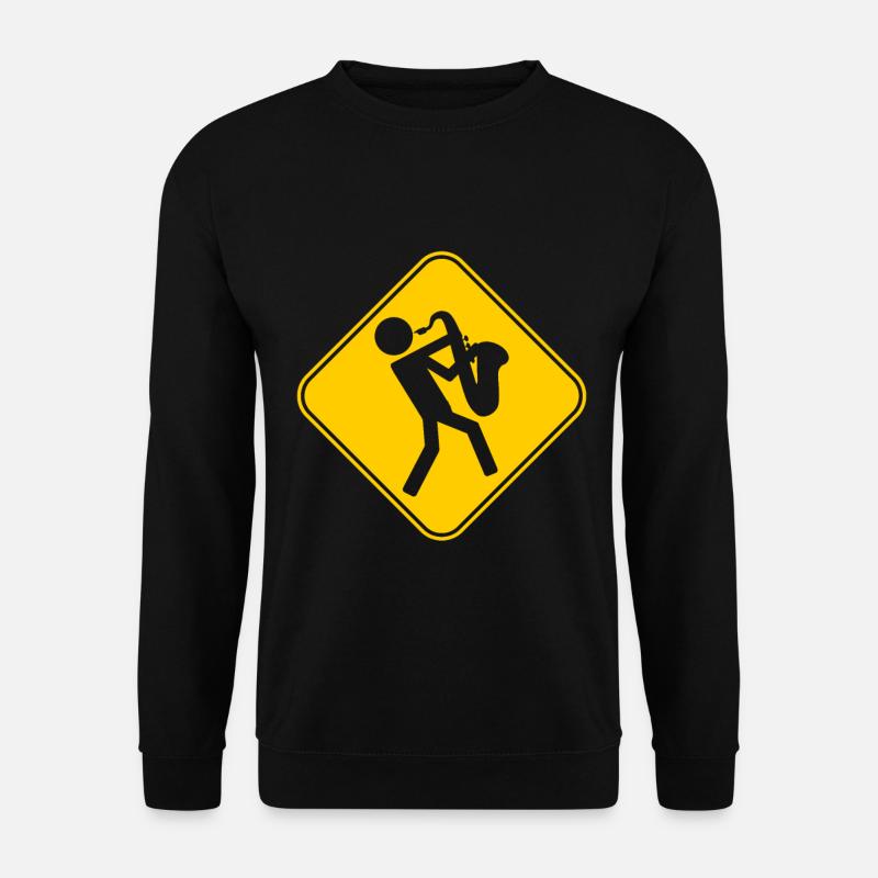 Saxophonist Sax Musik Musiker Saxophon Jazz Geschenk - Unisex Pullover - Schwarz