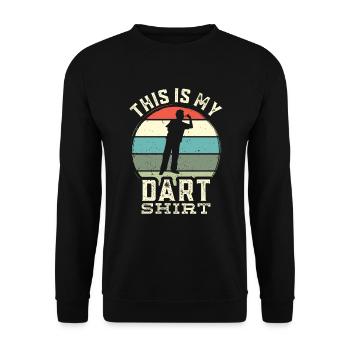 Dart , Dart Tshirt - Sweat-shirt Unisexe - noir - Devant - Alina (178cm) & Michal (187cm)