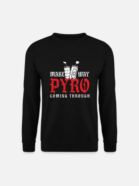 Make Way Pyro kommt durch pyrotechnisches Geschenk - Unisex Pullover - Schwarz