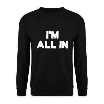 Alles in Krypto-Blockchain-Kryptogeld - Unisex Pullover - Schwarz - Vorne - Alina (178cm) & Michal (187cm)