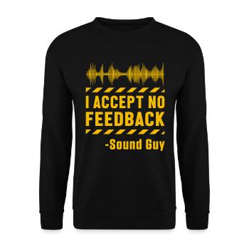 Pas de commentaires Sound Guy Ingénieur audio Musique DJ Cadeau - Sweat-shirt Unisexe - noir - Devant - Alina (178cm) & Michal (187cm)
