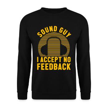 Ingénieur du son Musique Sound Guy Profession Cadeau - Sweat-shirt Unisexe - noir - Devant - Alina (178cm) & Michal (187cm)
