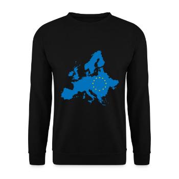 Anti Brexit Great Britain Brexiting European - Unisex Sweatshirt - black - Front - Alina (178cm) & Michal (187cm)