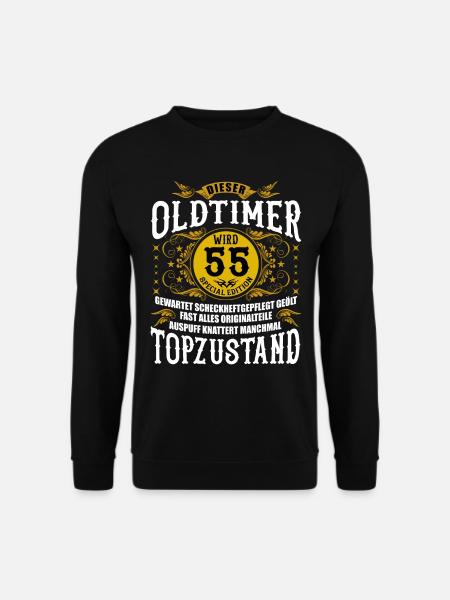 55 Geburtstag 55. Jubiläum 55 Ehrentag Geschenk - Unisex Pullover - Schwarz