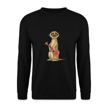 Ukulele Tier Uke Player Instrument Musik Geschenk - Unisex Pullover - Schwarz - Vorne - Alina (178cm) & Michal (187cm)