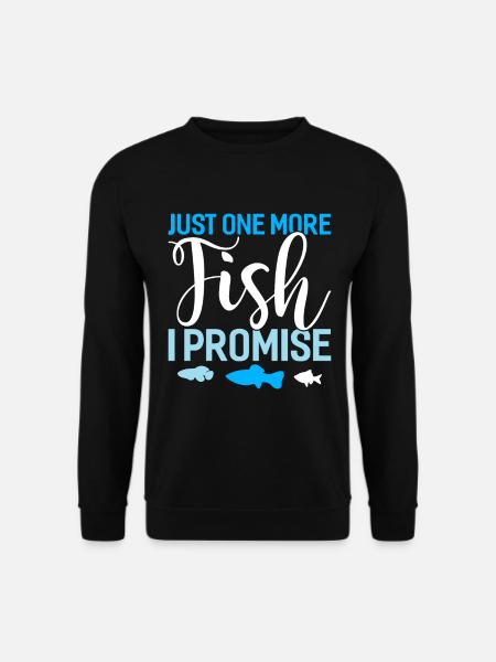 Angeln Angler Fischen Fischer Fisch Angel Geschenk - Unisex Pullover - Schwarz