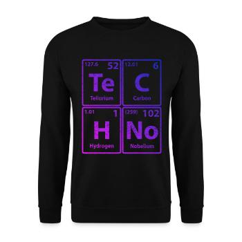 Speedcore Gabber Frenchcore Schranz Hardtekk Rave - Unisex Pullover - Schwarz - Vorne - Alina (178cm) & Michal (187cm)