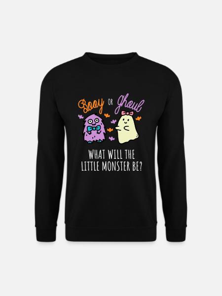 Boy Or Girl Monster Halloween Gender Reveal - Unisex Sweatshirt - black