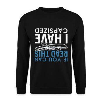 Kajakfahren Kajak Paddeln Kanu Kayak Geschenk - Unisex Pullover - Schwarz - Vorne - Alina (178cm) & Michal (187cm)