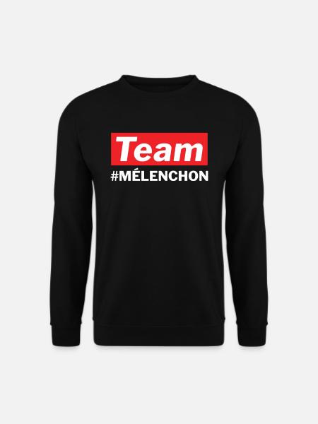 Votez Jean-Luc Mélenchon team président en 2022 - Sweat-shirt Unisexe - noir