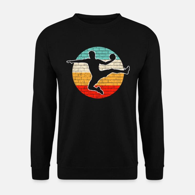 Handball Retro - Unisex Pullover - Schwarz