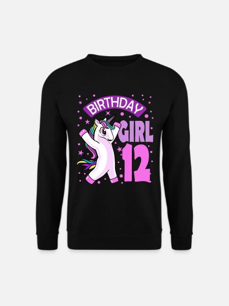 12. Geburtstag Mädchen Geschenk 12 Jahre - Unisex Pullover - Schwarz