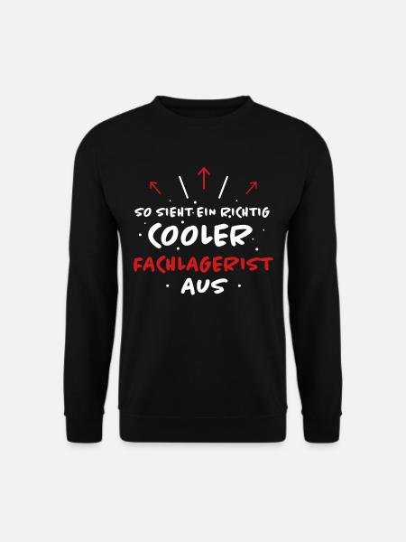Fachlagerist Stablerfahrer Lustige Spruch Geschenk - Unisex Pullover - Schwarz