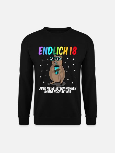 18 Geburtstag Fun Geschenk lustig 18. Ehrentag - Unisex Pullover - Schwarz