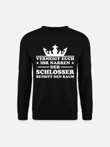 Schlosser Beruf Lustiger Spruch Schloss Geschenk - Unisex Pullover - Schwarz