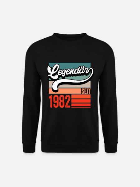 40 Geburtstag Geschenkidee Baujahr 1982 lustig - Unisex Pullover - Schwarz