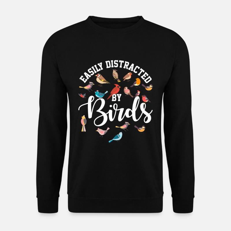 Vogel Ornithologie Vogelbeobachter Geschenk - Unisex Pullover - Schwarz