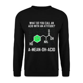 Chemistry - Unisex Sweatshirt - black - Front - Alina (178cm) & Michal (187cm)