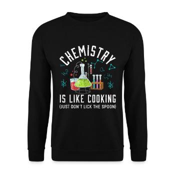 Chemie - Unisex Pullover - Schwarz - Vorne - Alina (178cm) & Michal (187cm)