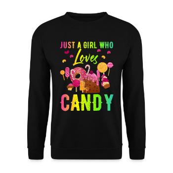 Sweets - Unisex Sweatshirt - black - Front - Alina (178cm) & Michal (187cm)