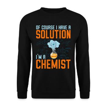 Chimie - Sweat-shirt Unisexe - noir - Devant - Alina (178cm) & Michal (187cm)