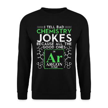 Chemie - Unisex Pullover - Schwarz - Vorne - Alina (178cm) & Michal (187cm)