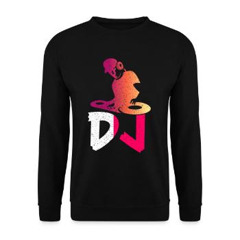DISC JOCKEY - Unisex Sweatshirt - black - Front - Alina (178cm) & Michal (187cm)