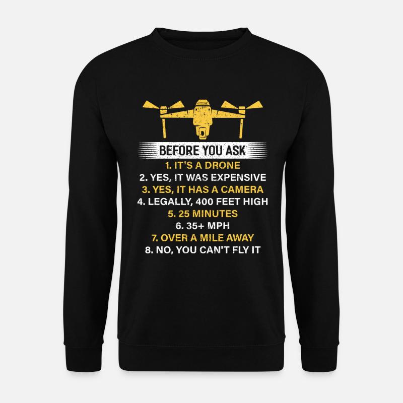 Drone - Sweat-shirt Unisexe - noir