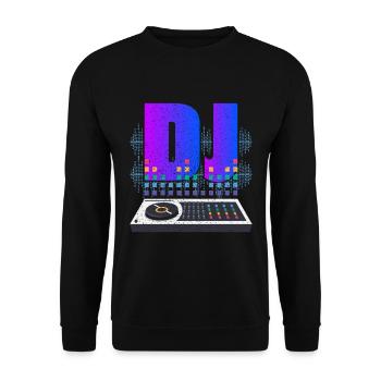 DISC JOCKEY - Unisex Sweatshirt - black - Front - Alina (178cm) & Michal (187cm)