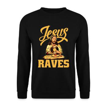 DJ Music Techno Dance Party Cadeau - Sweat-shirt Unisexe - noir - Devant - Alina (178cm) & Michal (187cm)