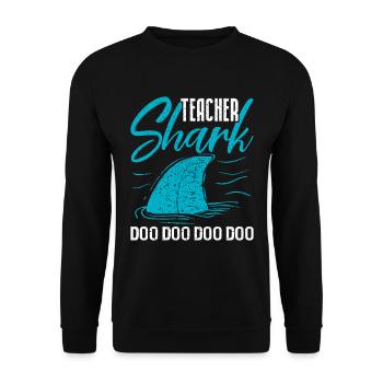 Shark - Unisex Pullover - Schwarz - Vorne - Alina (178cm) & Michal (187cm)