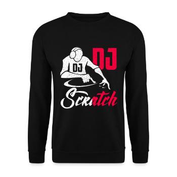 DISC JOCKEY - Unisex Sweatshirt - black - Front - Alina (178cm) & Michal (187cm)